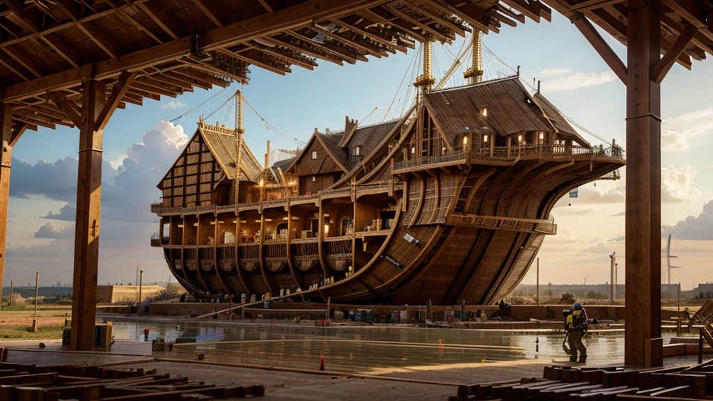 The Noah's Ark Construction Project aims to build a life-sized replica of Noah's Ark as described in the Bible. This ambitious undertaking will involve modern engineering techniques and sustainable materials while staying true to the ancient design specifications.
