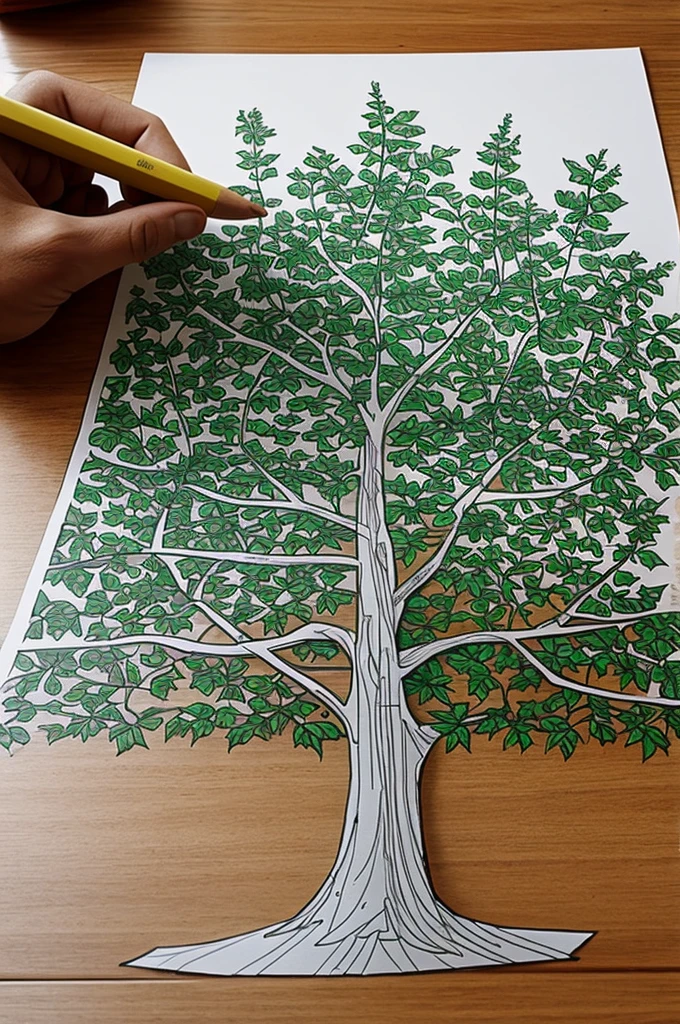 Draw a picture on the topic of using old plastic  
to grow trees