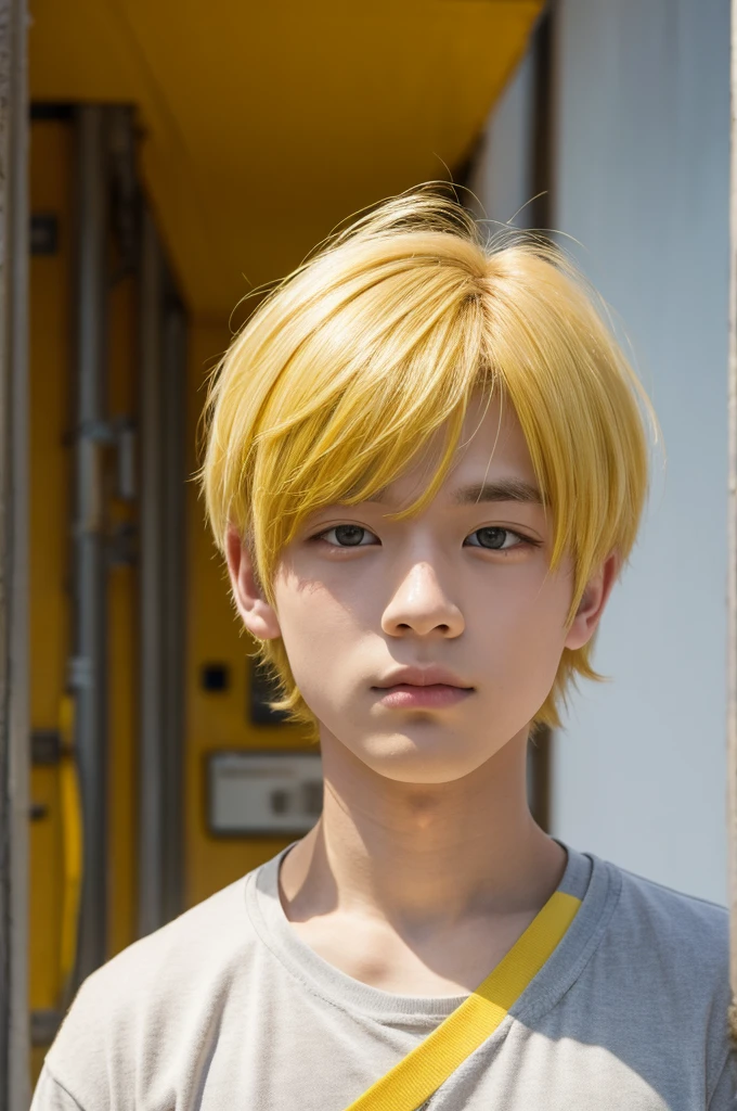 Yellow haired boy