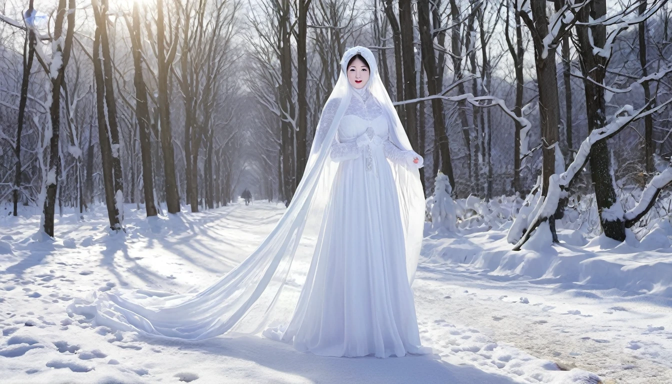 Snow Woman、Apparition、Real、Realistic