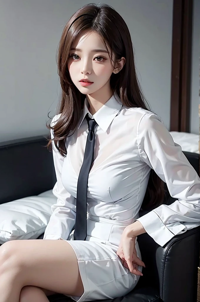 Royal sister style secretary sexy pure desire top shirt suit jk slim ol professional white shirt