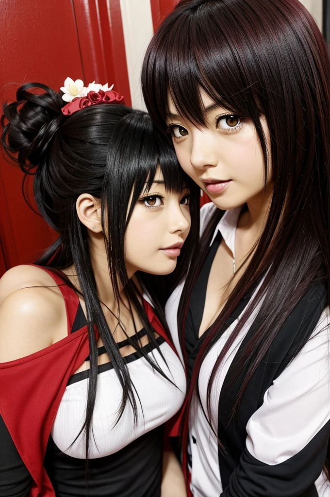 Kurumi Tokisaki del anime Date a Live mandando un beso