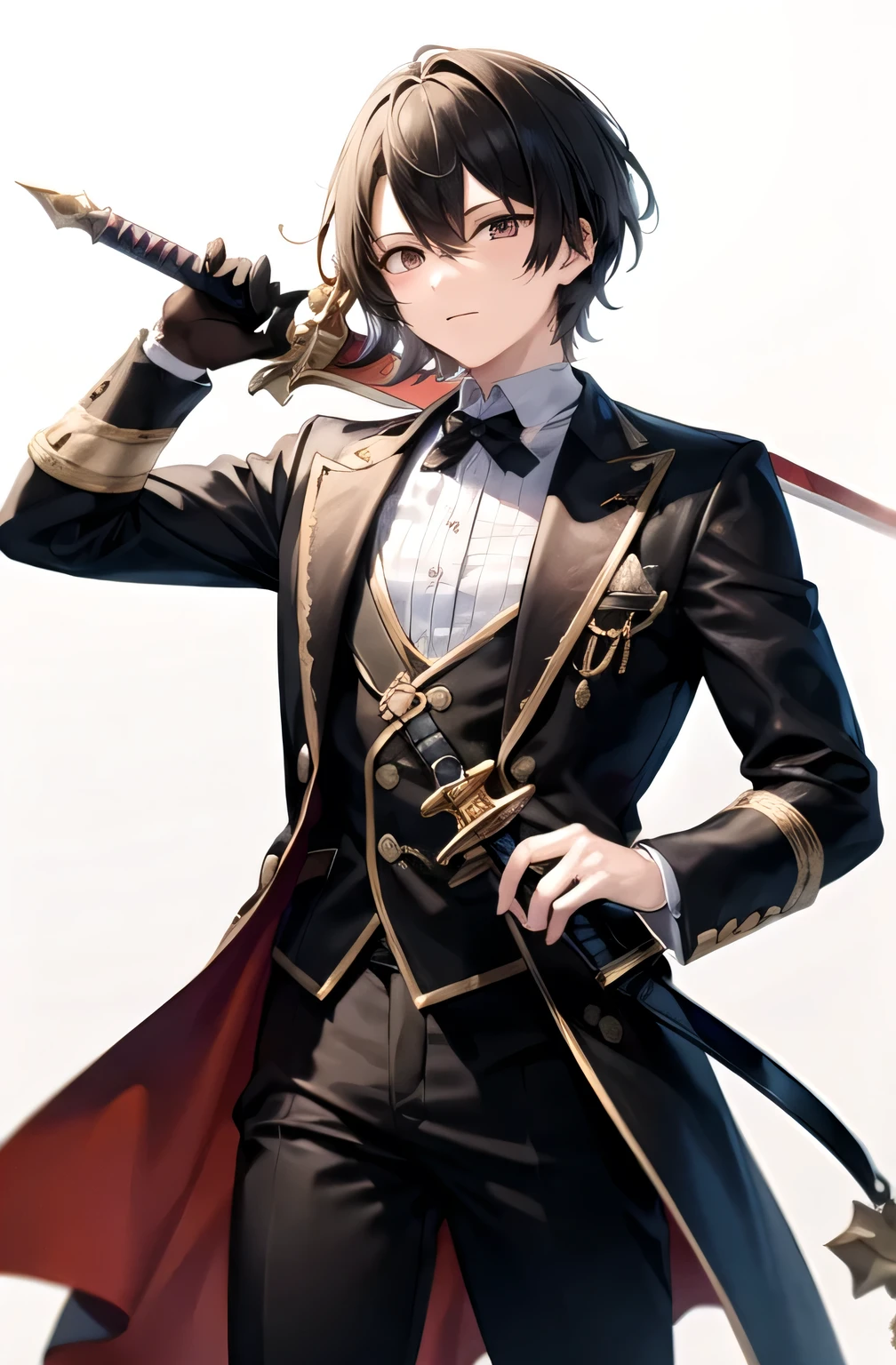 (masterpiece、Highest quality)、Male VTuber、Holding a sword