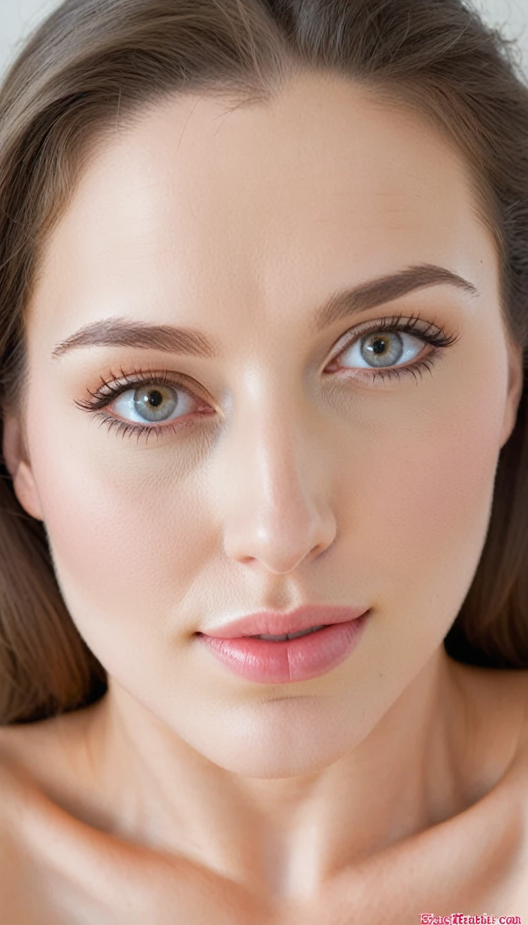 European，Slightly chubby face shape，White skin，Exquisite facial features，Positive face，4k,Clear picture quality，
