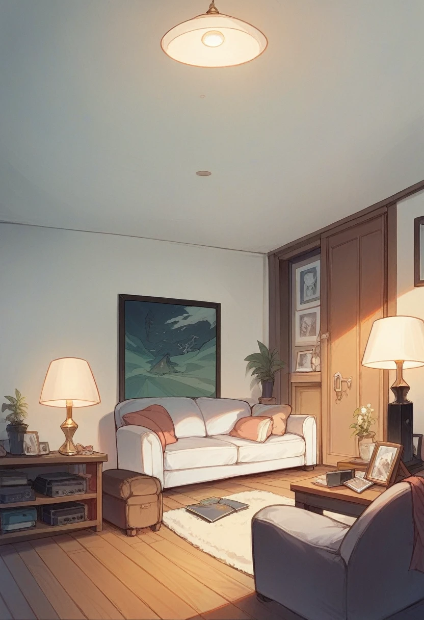 Living room ceiling lamp design ideas (insert text into the photo, one photo for each lamp, do not put photos together. Photos need to accompany the living room for an overview)