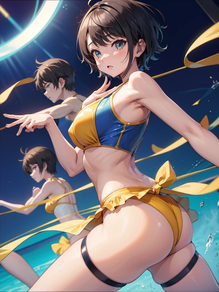 Buttフリフリ、Butt、Swimwear、tomboy、Low - Angle、dance