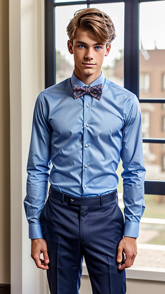 19 year old male wearing bow tie and button up


Physical Description: Brown colored hair and skinny build. 5"5 and 150 LB. Blue eyes. 

.
