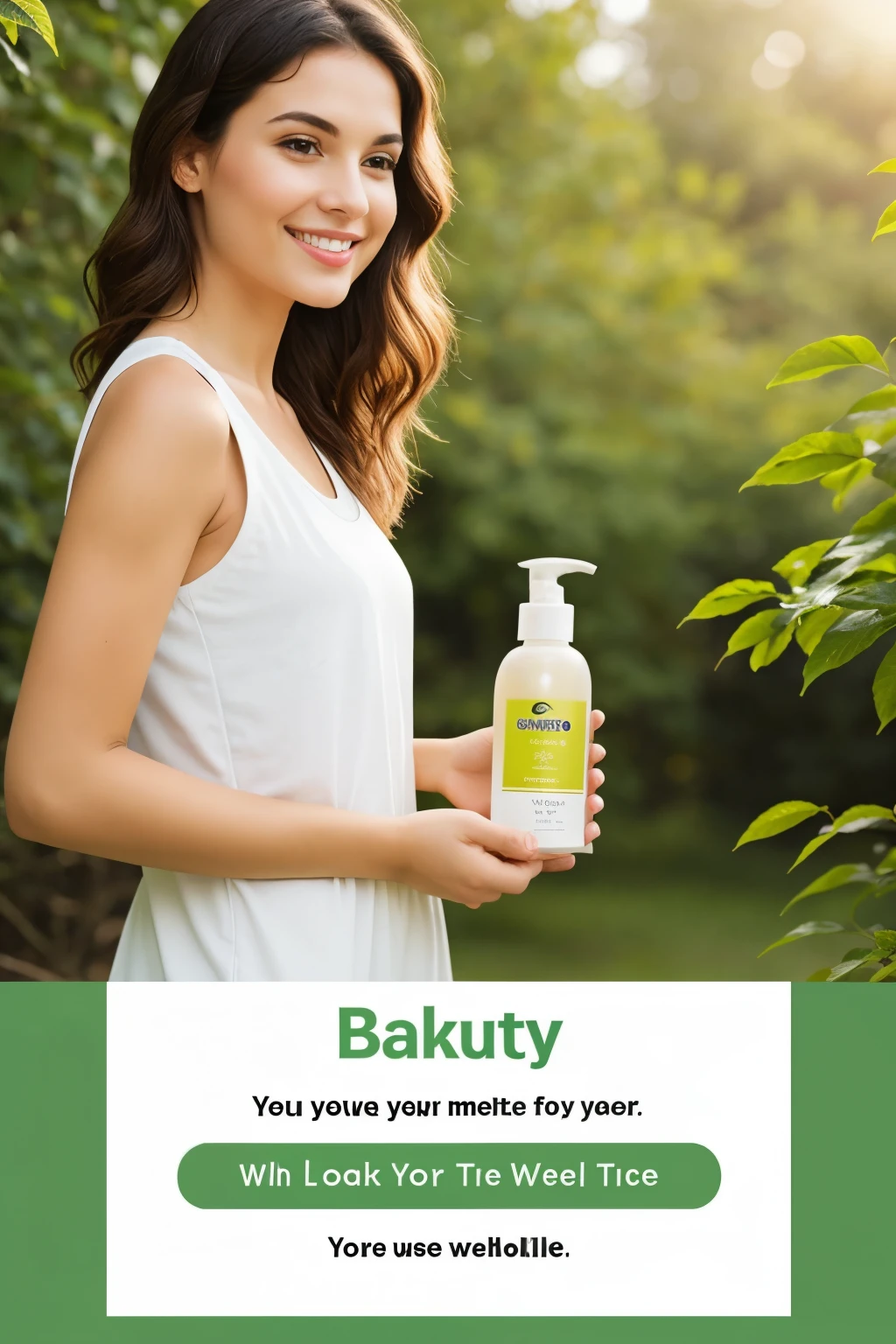Beauty and wellness product ebay category image banner thats attract all age buyers. Background will be nature and organic