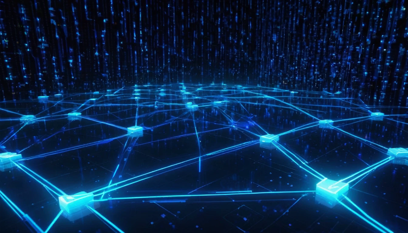 Data exchange,Close up of blue light in a dark room, One side has little content,On one side is rich,network background, Digital Background, Game Background, Glowing thin blue line, HD Background, amazing blue background theme, large networkarrays data holograms, Futuristic Background, data holograms, network space, Endless collaboration with artificial intelligence, Abstract art representing data, Quantum Technology, The art of math, The art of math, network