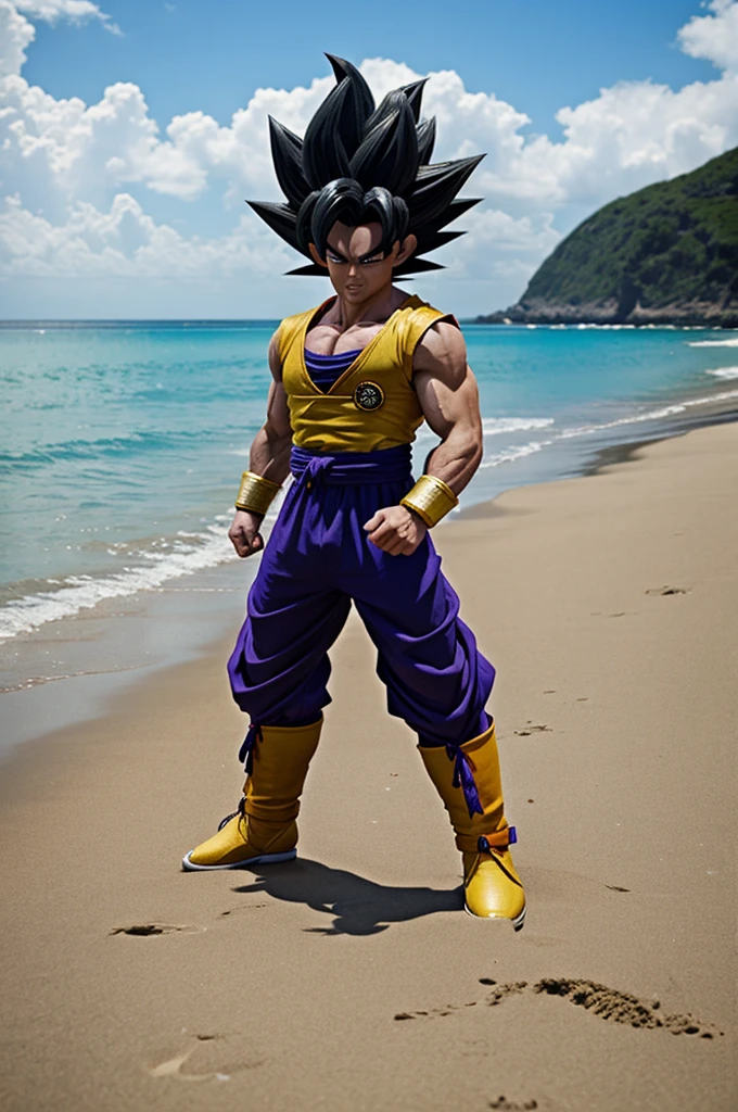 Bardock Dragon Ball z on The beach