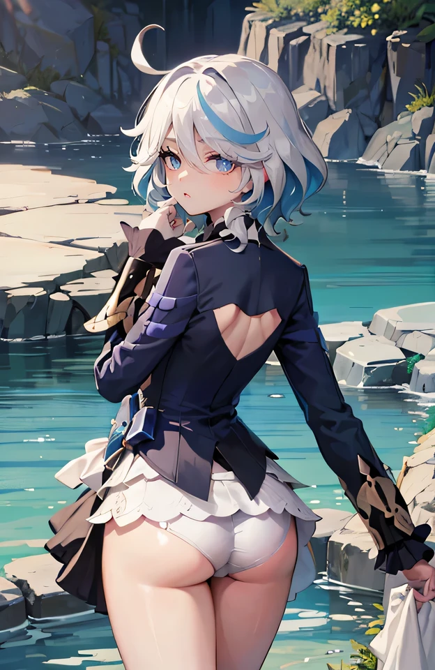 Delicate face，Color，Roll your eyes，Stick out your butt，whole body，Standing，