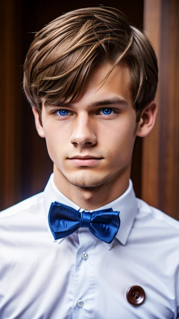 19 year old male wearing bow tie and button up


Physical Description: Brown colored hair and skinny build. 5"5 and 150 LB. Blue eyes. 

.