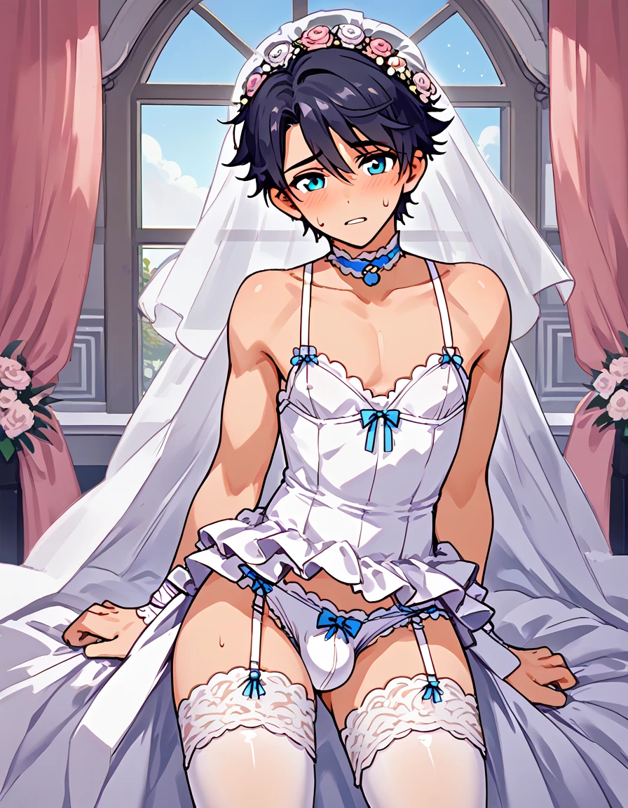 a father(he had been brainwashing by his secondson , crossdressing , bride of his secondson, wear sexy lingerie,has first night sex with his secondson ,He's made to forget all about being a father)