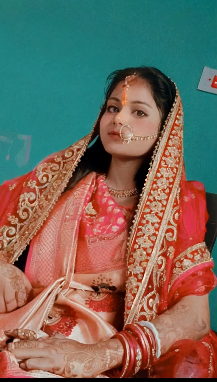 Bangladeshi beautiful girl in marriage ornament.
