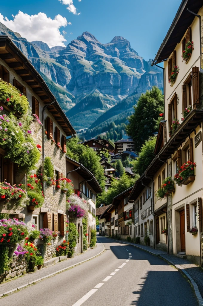 Small village in Switzerland