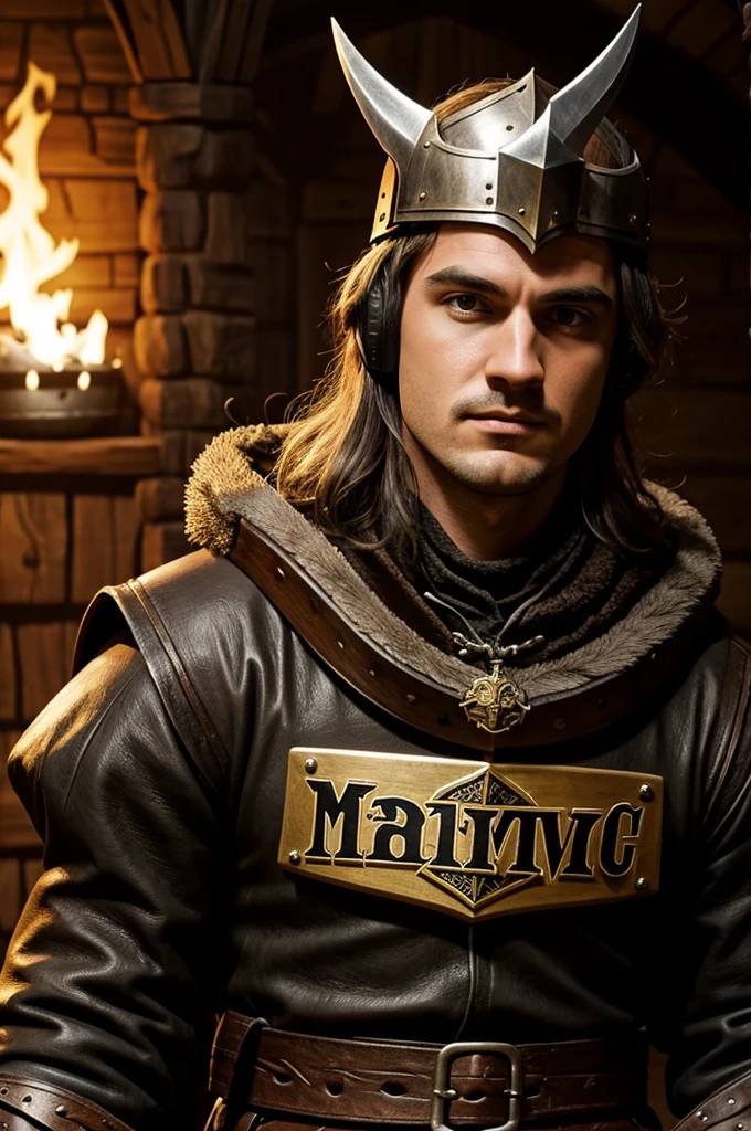 Can you create a Twitch logo set in medieval times called Maverick?