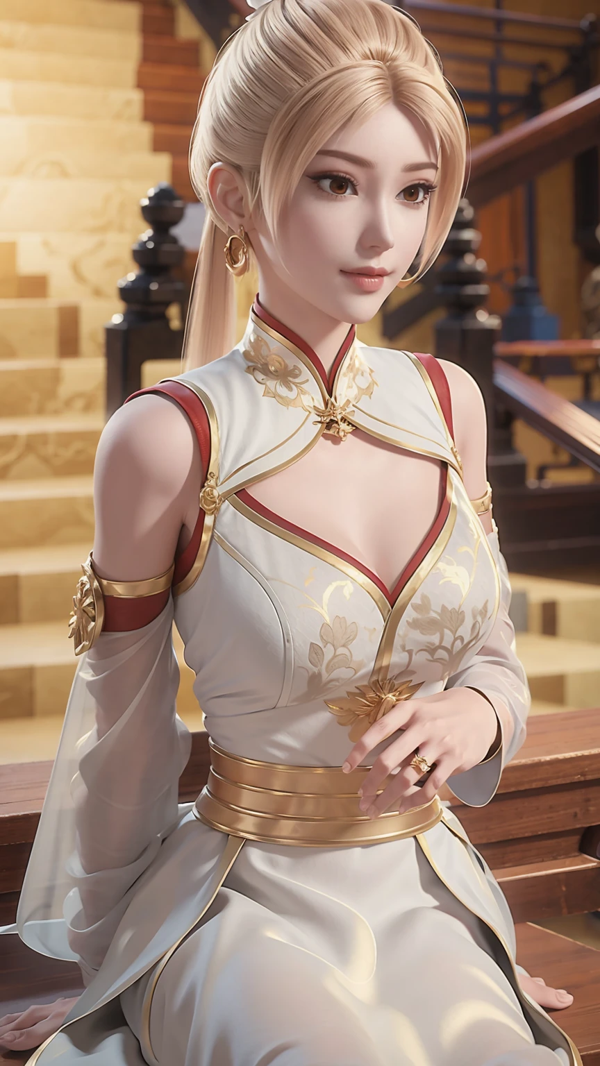 masterpiece,Best image quality,HD 8K Wallpaper,Nice photos,elegant single woman,circle skirt,Shining eyes,Every detail is perfect,A masterpiece of exquisite beauty,The beauty of purity and lightness,gentle and elegant,Attention to detail,Lace round skirt,immortal,huge,Full body capture