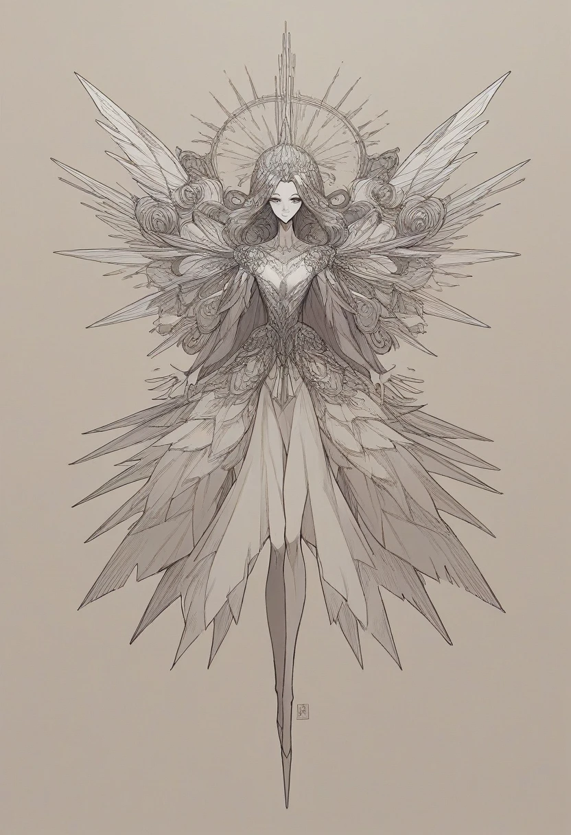 Imagine a slender, model-like woman with stunning beauty striking a cool pose. Behind her, the wind tousles her hair dramatically, creating a dynamic aura around her. Her eyes exude confidence, displaying courage and determination. This illustration celebrates the strength and beauty of women, inspiring viewers with its powerful depiction. insanely detailed, (masterpiece), best quality, 8k, ultra high res, High contrast and low saturation, (Anatomy-based character design), by BoochaN