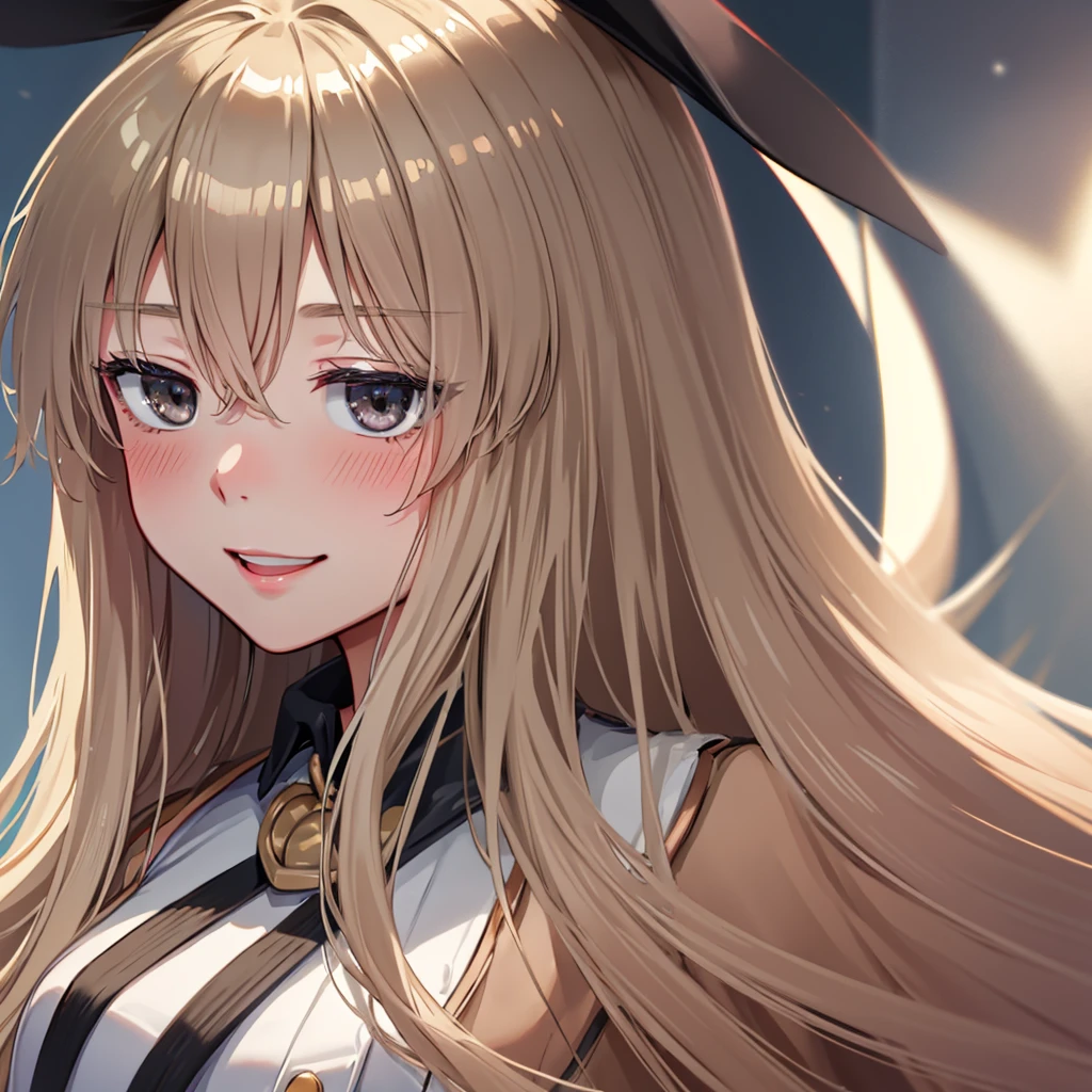 masterpiece, best quality, high resolution, highly detailed, beautiful girl is laughing with blush smile, perfect anatomy, perfect face, perfect hand, amazing eyes