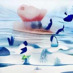  Description of the Artwork: "Dream of Lost Memories"

**Title:** Dream of Lost Memories

**Visual Description:**

1. **underwater setting:**
   - The seabed is the main environment, with deep blue waters and a soft glow filtering through the surface above. A luz do sol penetra levemente, criando um ambiente sereno, but melancholy.

2. **Heads Carved in Ice:**
   - Several human heads, esculpidas em gelo, repousam no fundo do mar. They are worked in detail, with serene expressions, as if they were Greek statues. The ice is starting to melt, criando um efeito de temporariedade e fragilidade.

3. **Balloons Rising:**
   - Some colorful balloons float to the surface, presos por cordas que parecem se soltar lentamente das esculturas de gelo, symbolizing hopes and memories being left behind.

4. **O Titanic em Miniatura:**
   - A miniature replica of the Titanic rests next to the sculpted heads. It is covered in coral and algae, representing the passage of time and the greatness of something that once was, but now it is a submerged relic.

5. **Figura Humana:**
   - No centro da imagem, uma figura humana, maybe a version of yourself, observes the scene with a look of contemplation and sadness. The figure is partially shrouded in soft light, standing out from the submerged scenery.

**Elementos Adicionais:**
   - Pequenos peixes nadam ao redor, Adding life and movement to the scene.
   - Air bubbles rise to the surface, symbolizing thoughts and memories that emerge and dissipate.
