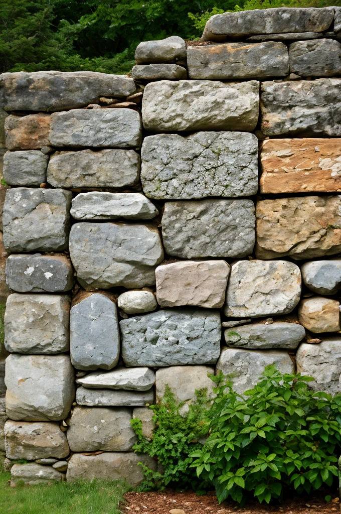 Broken stone wall