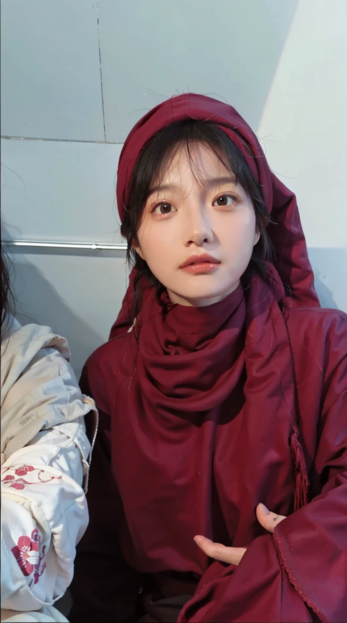 8K,best qualtiy,tmasterpiece,Ultra-high resolution,(Reality:1.3),RAW photogr,(True skin texture:1.4),(filmgrain:1.4),(Selfie angle),1 girl,Beautiful eye and face details,Wearing a princess dress,tmasterpiece,Best quality at best,closeup cleavage,full bodyesbian,