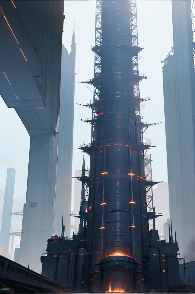 Megastructure Tower Fantasy Sci-Fi Top Quality Universe