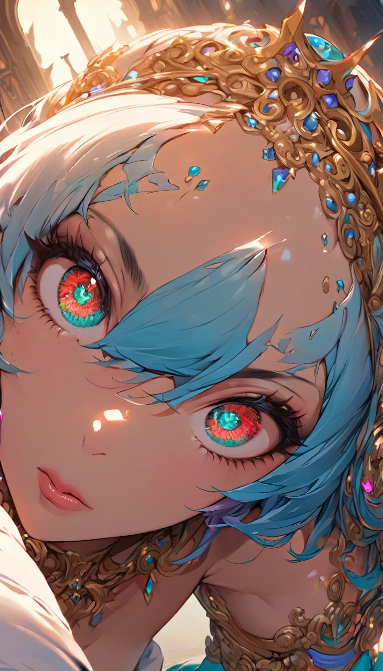 best quality,4k,8k,highres,masterpiece:1.2),ultra-detailed, extremely detailed eyes, extremely detailed body, (large masterpiece digital art), (detailed manga illustration), (detailed line art), ((perfect anatomy)), (intricate details:1.3), (ultra-detailed:1.3), (illustration:1.3), (sharp focus:1.3), (natural lighting:1.05), (vivid colors:1.3), (masterpiece), expressive eyes, perfect face, 1 girl, breasts, cleavage, gloves, large breasts, casual clothes, white shirt, tee shirt, denim jacket, jacket, {blue hair}, medium hair, wavy hair, (gray eyes), black denim shorts, shorts, dynamic pose, Huge ass, curvy, fur trim, hair bun, black ankle boots, cinematic lighting, heroic atmosphere, Beautiful woman, Atey Ghailan, Jeremy Mann, Greg Manchess, Antonio Moro, trend in ArtStation, trend in CGSociety, Intricate, High Detail, Sharp focus, dramatic and photorealistic painting art by Midjourney and Greg Rutkowski, Marvel Cinematic Universe style, (((mystical gothic castle in the background))),
