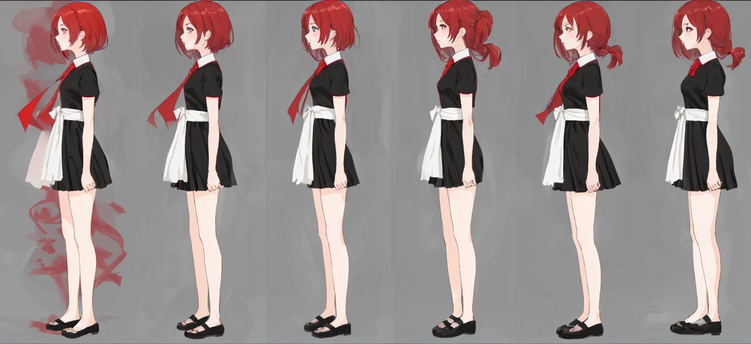 red dress, anime