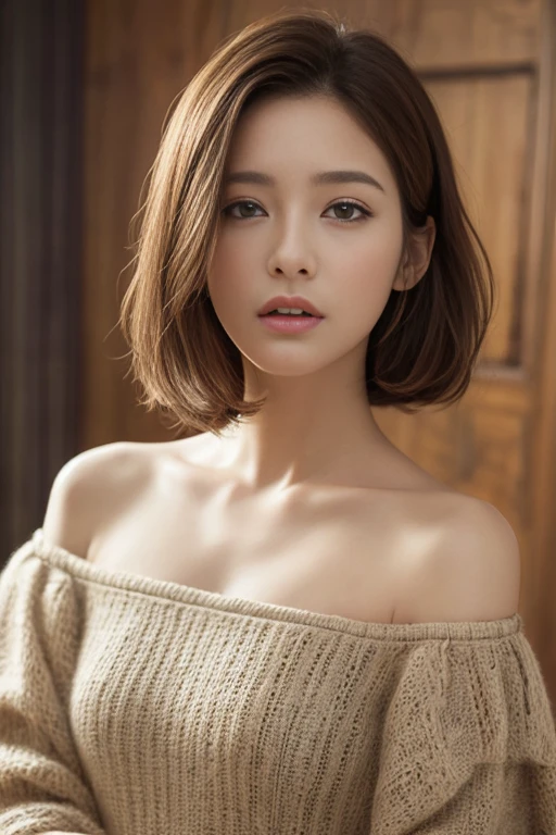 ((masterpiece))、(((Top quality)))、((Ultra Detailed))、(Surrealism)、(Highly detailed CG illustrations)、(Extremely refined)、女孩的masterpiece、Top quality、The eyes come to life、Meticulous attention to detail、Off-shoulder、Thin white bands
