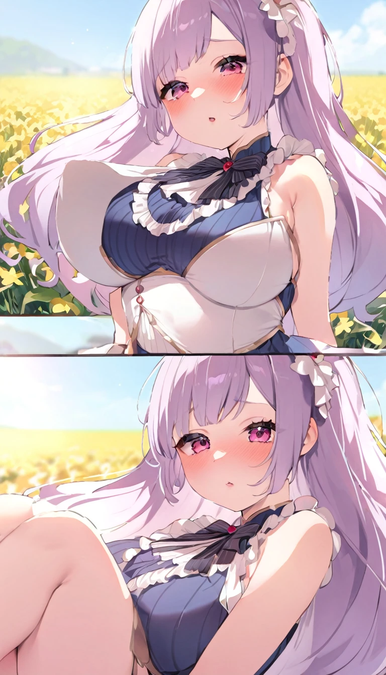 {{{{{16k,Ultra High-resolution realistic romantic Leaked photos of a bare neat virgin girl with her own swaying huge tits as pretty as a actress with white ribbons, She's in sunny glass field, she is so ashamed, so embarrassed, so humiliated, The way she embarrassed herself is adorable, The more shy she is, the smaller and cuter her face becomes}}}}},{{Extremely detailed}},{{{{{dye her cheeks flush and integrated her face pretty small, thick lips, Enchanting thick gross idol's Lips}}}}},{{{{{the best glossy bang neat long, voluminous hair}}}}},{{{{{the more her bodyline and transform into a pretty girl, her bare bodyline and weist are more and more curvier and softly, Injecting her with hormones to make her body, eyes, hair, body lines neat, All her shame turns to purity, and as she moans with a neat look on her face}}}}},{{{{{The more shy she gets, the more her tits droop and the droopier they get, and that's even more embarrassing}}}}},{{{{{She's given hormones that make her even more embarrassed, so embarrassed that she cowered and unable to control the sexual voice that comes out on its own, couldn't even open her eyes, When she climaxed with a lewd voice, which is unthinkable from her usual purity, she became a masturbator, but she is purity to masturbation and masturbates cutely with a face that asks for kisses thinking about the person she loves, but her tits are out of shape, turn into her bad shape tits}}}}}