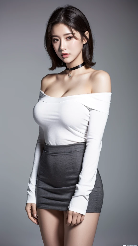 Tifa lockhart, (best quality,ultra-detailed,Realistic:1.37),beautiful detailed face,Perfect symmetry,perfectly shaped body,Perfect makeup,vivid colors,studio lighting