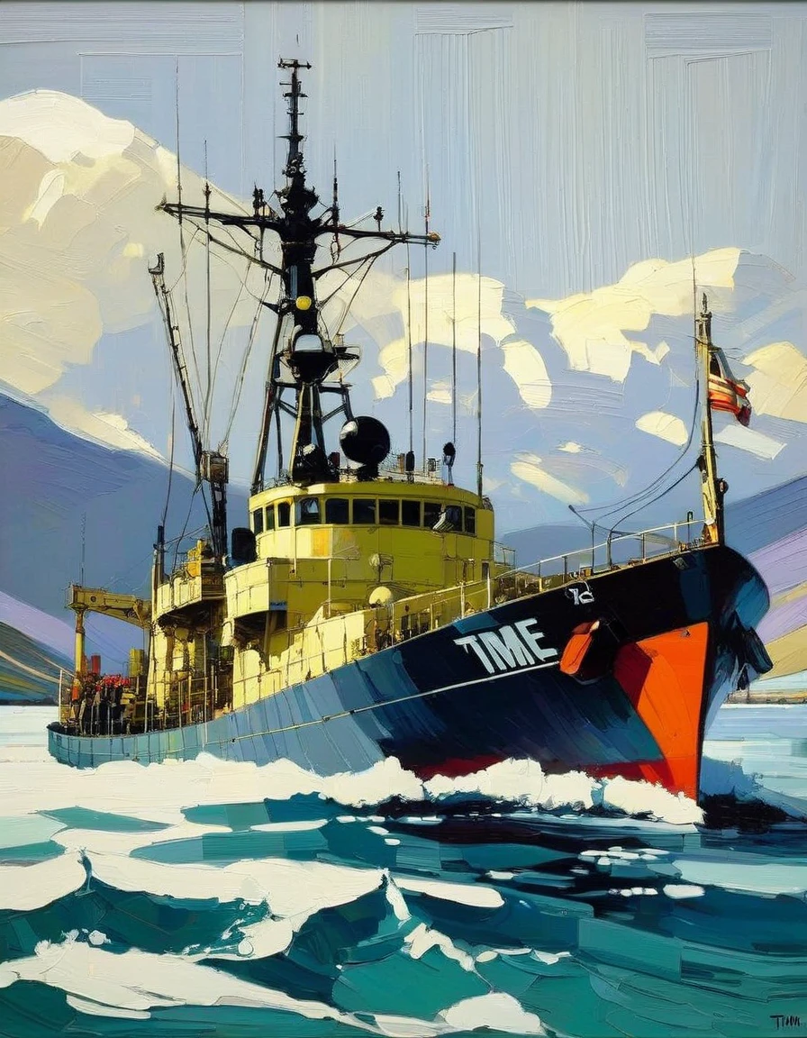 (art inspired in Tim sale). oil painting)