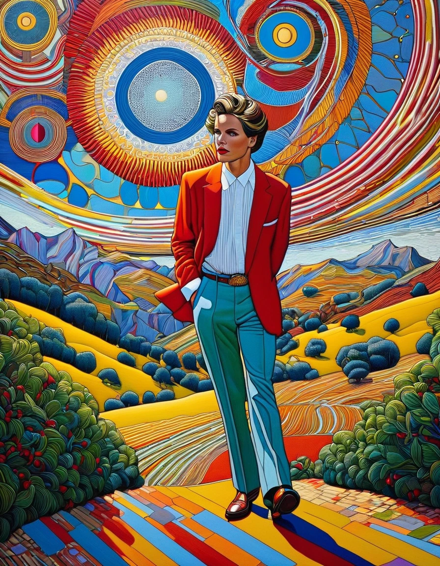  (art inspired in Michael Allred). oil painting) 