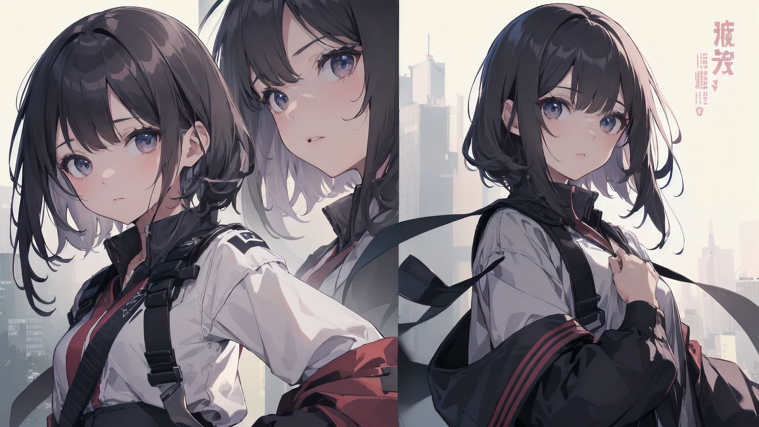 Ultra-absurd quality from the god of art, Super detailed, High resolution, Artist:Fujiyama, Best Anime 8K Konachan Wallpaper, pixiv Contest Winner, Perfect Anatomy, break,(眠そうにalone学校へ歩いていく女の子を描いてください. )break,One girl, (alone,Little Woman, Baby Face, 13 years old:1.3),Complete limbs, Full Finger,, The charm of an immature body, (very_short hair), bangs, Flat Chest, Small Ass, between legs, Small black eyes, Beautiful attention to detail, Well-proportioned iris and pupil, Expressive eyes, Sleepy eyes, High resolutionの詳細な髪, Neck ribbon, skirt, Collared shirt, pleated skirt, , school bag,(Detailed lighting), (Detailed Background), School zone. break,Highly detailed skin, Best cinematic lighting powered by famous Artist, 8k, Cute illustrations,Photoshop_(Moderate),Absurd Hi-Res,超High resolution,Textured skin