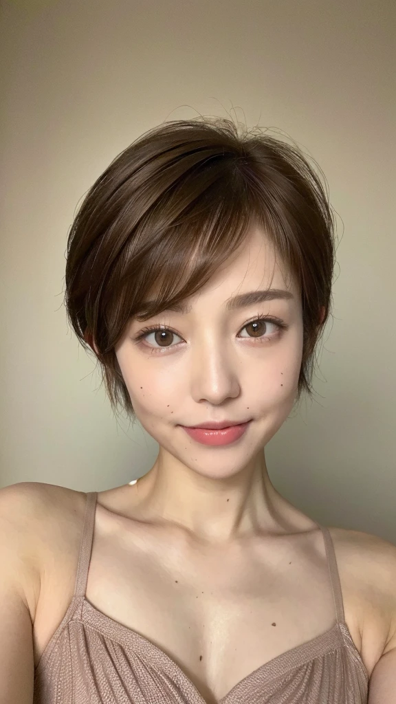 (Realistic:1.3、Ultra HD、Ultra-high resolution、8k、Japanese Housewife、寝室で服を脱いでNipplesを披露するMature Woman:1.5、At the bed)、((Viewer:1.8))、(Extremely realistic skin texture:1.4)、(Realistic:1.3)、((short hair:1.5))、((Embarrassed expression:1.5))、(blonde:1.5)、48-year-old woman、Mature Woman、Ponytail Hairstyles、(Brown eyes:1.3)、(Face close-up:1.1)、(Sweaty:1.2)、(Nipplesを見せる:1.3)、((衣服から突き出たNipples:1.4,))、((Sexy clothes))、美しいNipples、Nipples、Small breasts、Small breasts、Drooling、(Look Viewer:1.5)