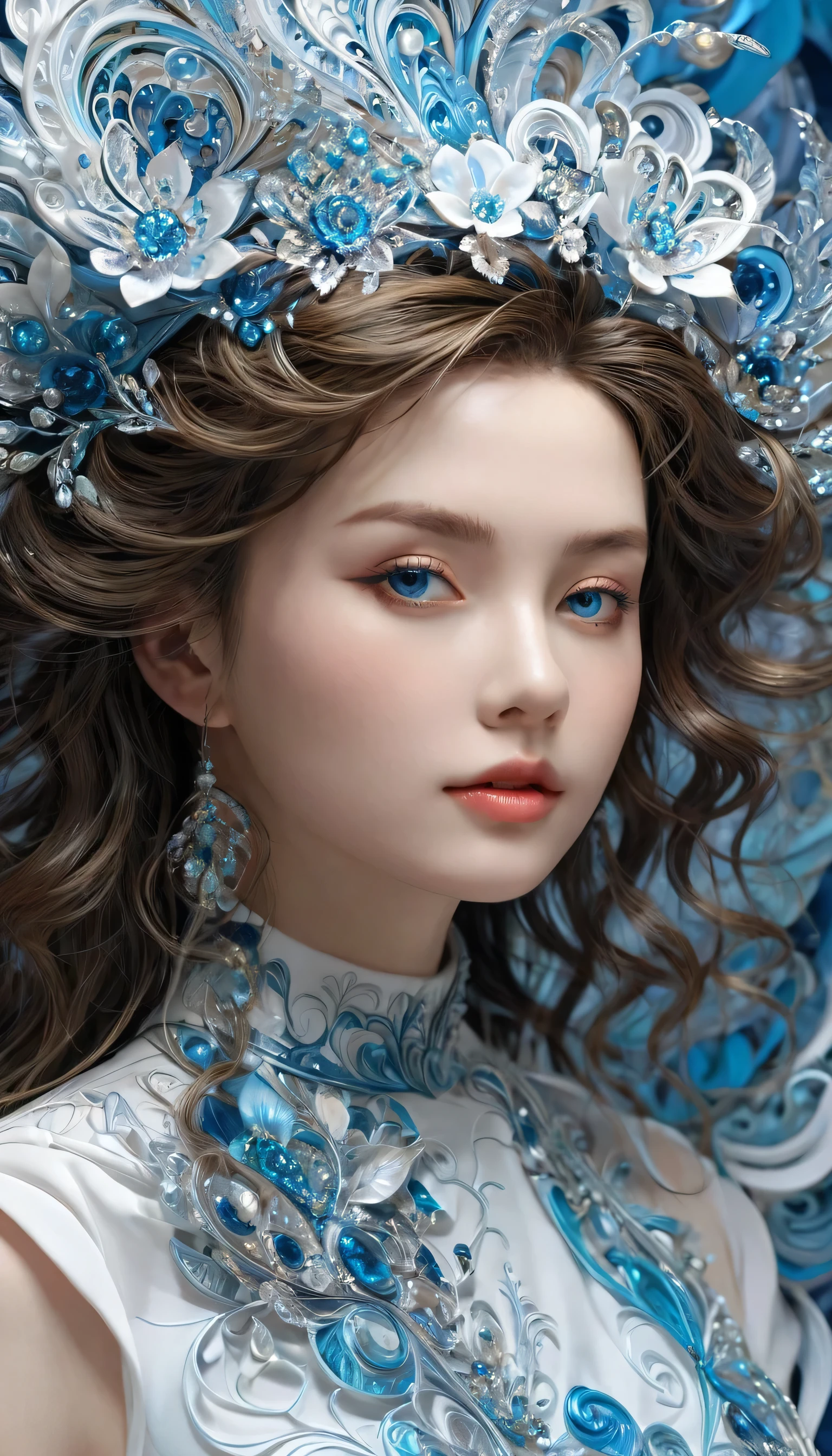 (masterpiece, Top quality, best quality, Official Art, beautiful and aesthetic:1.2), (1 Girl:1.3), Extremely detailed,(Fractal Art:1.3),rich and colorful,The most detailed