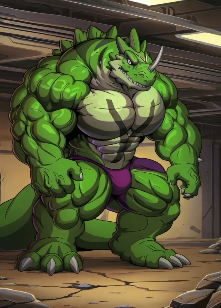 dinosaur,stegz,green skin,scalie,male,muscular,huge muscles,pecs,abs,nostrils,hyper muscles,huge pecs,muscle growth,hyper muscle growth,scaly,spikes