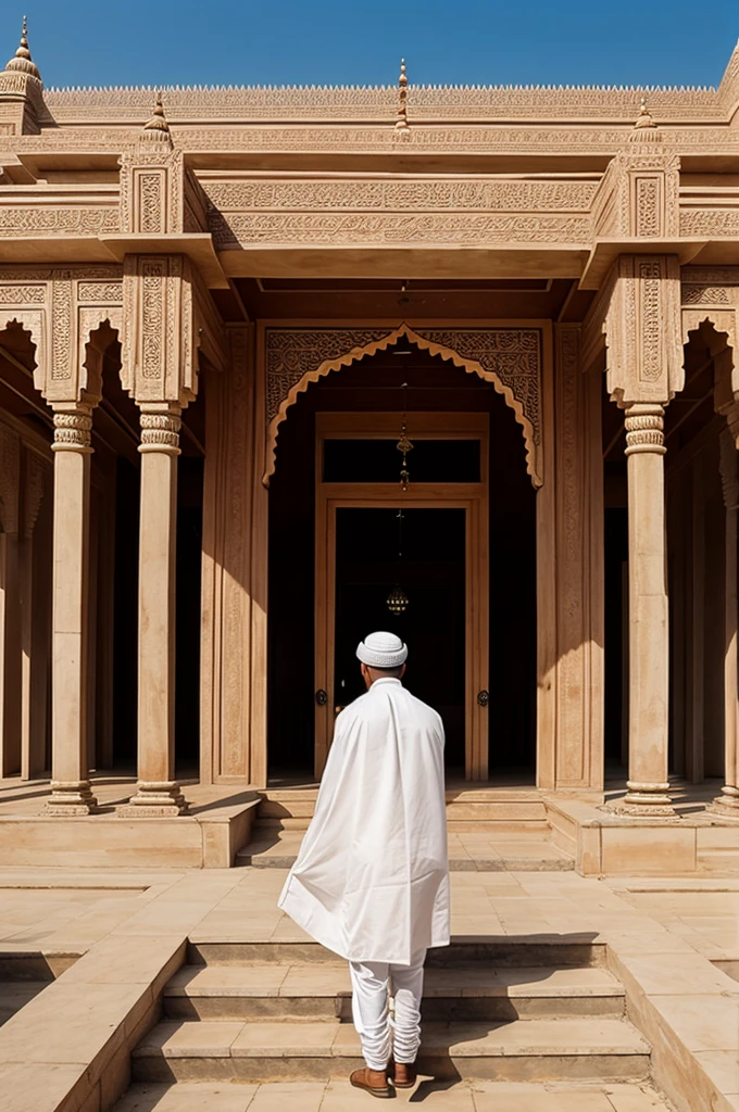 Muslimws building a hindu temple