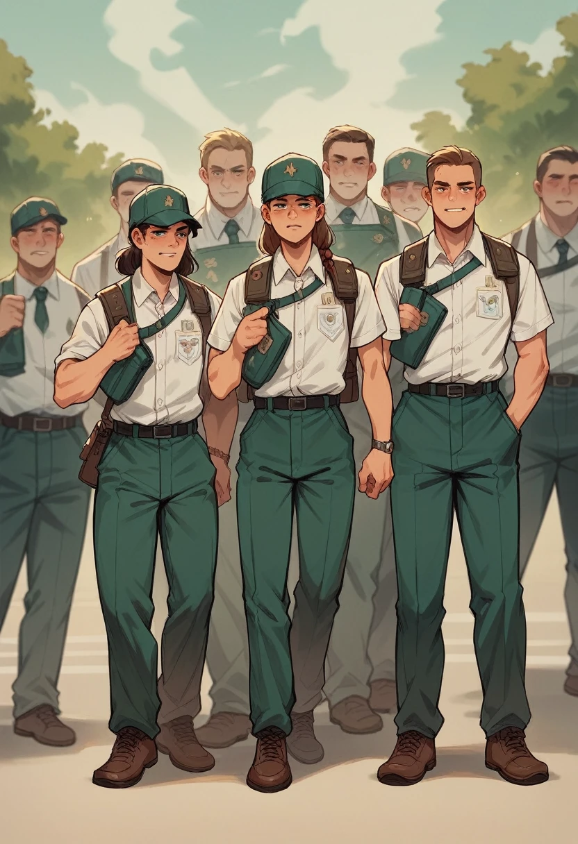 Ant animals wear scout uniforms