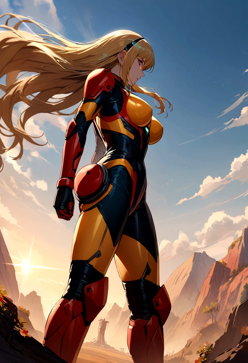 woman alone on world samus amran