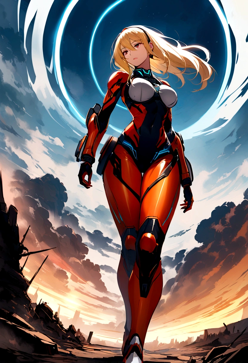 woman alone on world samus amran