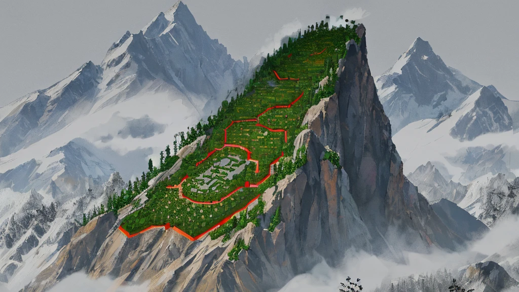 Chinese style, mountain sect, Immortal Cultivator Sect, ((background:1.8))
