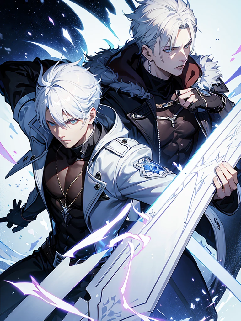 Vergil Devil may cry with white hair