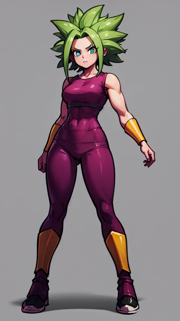 Kefla , 
Solo . Fullbody . Simple background , multiple view , Fitgirl