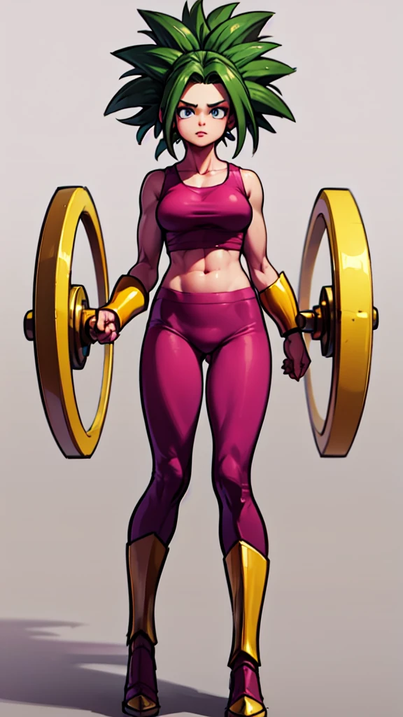 Kefla , 
Solo . Fullbody . Simple background , multiple view , Fitgirl