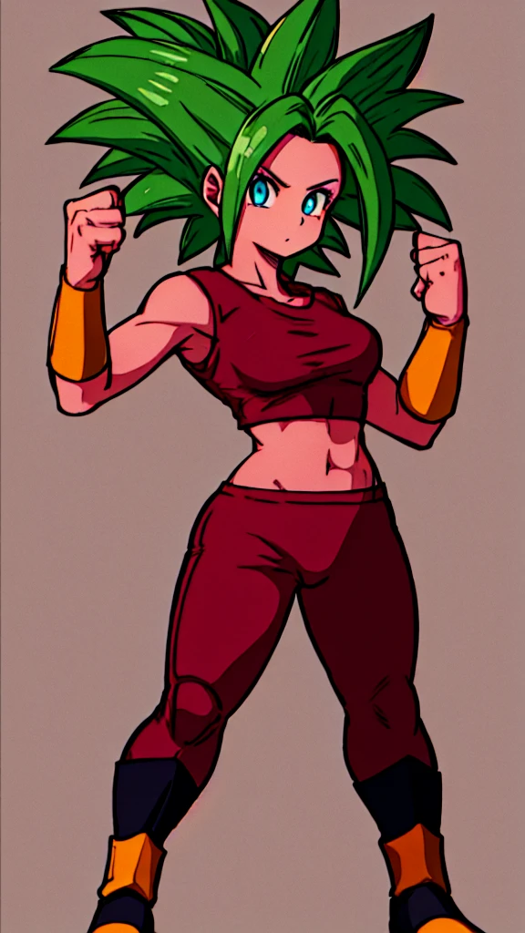 Kefla , 
Solo . Fullbody . Simple background , multiple view , Fitgirl