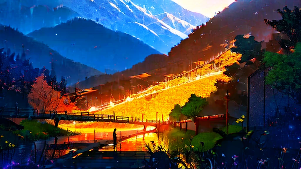 minimalist background, Chinese style, mountain sect, Immortal Light, ((background:1.8))