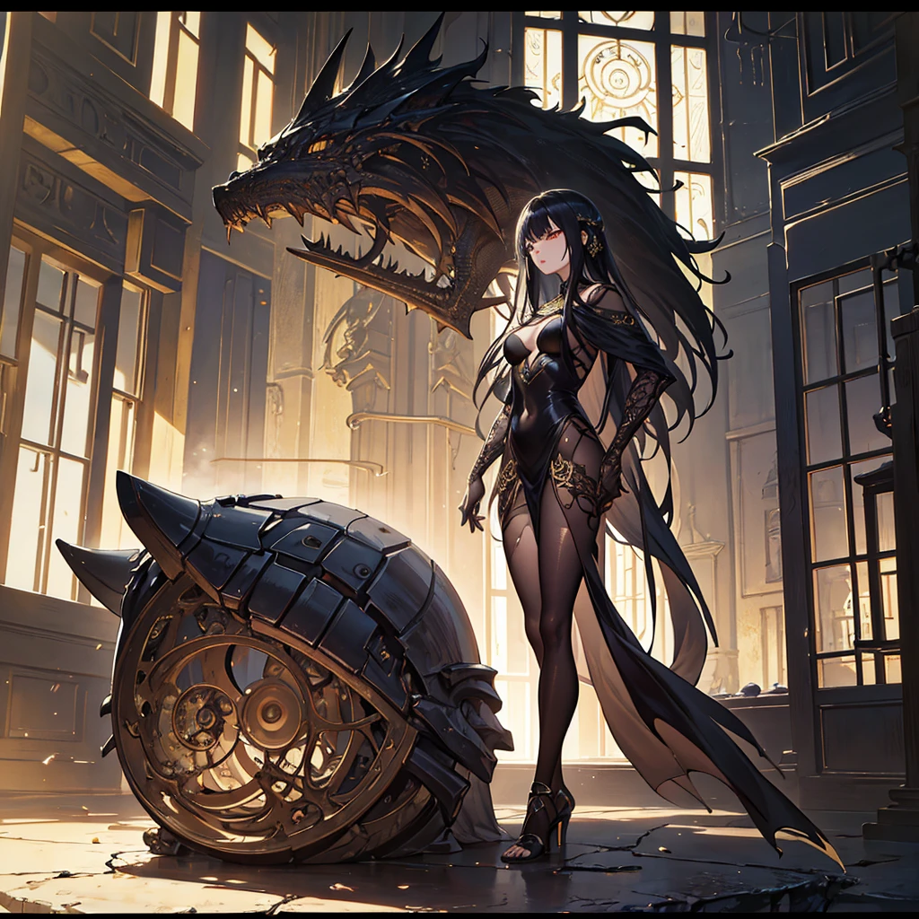 A lovely crystal embellished PHARAOH beautiful body and face, bigger eyes, scifi, futuristic, utopian, machine parts, body parts, wires, circuits, highly detailed, octane render, cinematic, ayami kojima, karol bak, side view, look from above, greg hildebrandt, and mark brooks, hauntingly surreal, gothic, highly detailed and intricate, rich deep colors., sf, intricate artwork masterpiece, ominous, matte painting movie poster, golden ratio, trending on cgsociety, intricate, epic, trending on artstation, by artgerm, h. r. giger and beksinski, sf, intricate artwork masterpiece, sf, intricate artwork masterpiece, ominous, golden ratio, trending on cgsociety, intricate, epic, trending on artstation, by artgerm, h. r. giger and beksinski, highly detailed, vibrant, production cinematic character render, ultra high quality model, black and white still, digital Art, perfect composition, beautiful detailed intricate insanely detailed octane render trending on artstation, 8k artistic photography, photorealistic concept art, soft natural volumetric cinematic perfect light, chiaroscuro, award - winning photograph, masterpiece, oil on canvas, raphael, caravaggio, greg rutkowski, beeple, beksinski, gigerhigh-heeled sandals, ANCIENT EGYPT themes in background Egyptian themes.