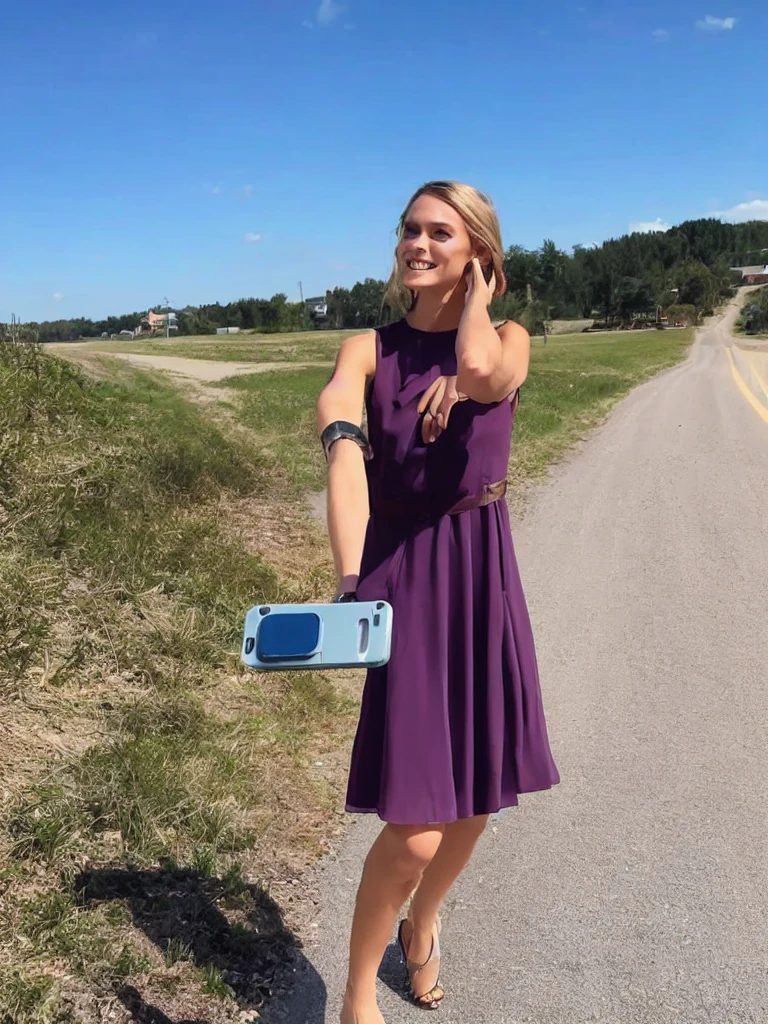 1 swedish girl, cheap phone camera quality, solo, southern belle, [Keira Knightley:0.8], dark strawberry blonde ((short)) hair, freckles, blue eyes, (Swedish face, swedish body), 25 years old, BREAK, (((selfie, upper body))), ((she's wearing: mauve dress)), dynamic pose, sexy, seductive, smile, ((background: busy street)), BREAK, (((Infinite focus)))
